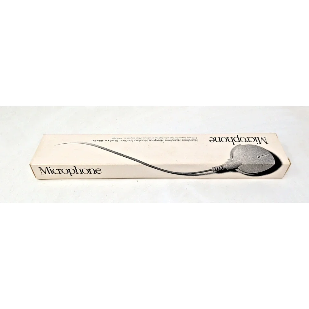 Vintage 1990 Apple Computer Microphone 942-1767-A, In Original Packaging